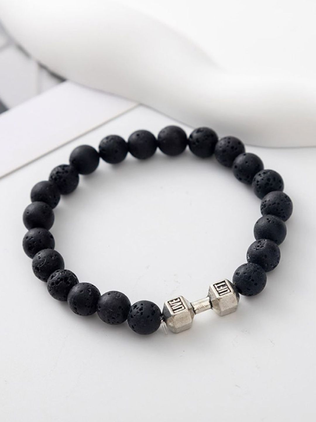 SALTY Evil Eye & Beaded Bracelet & Heart Ring Jewellery Set