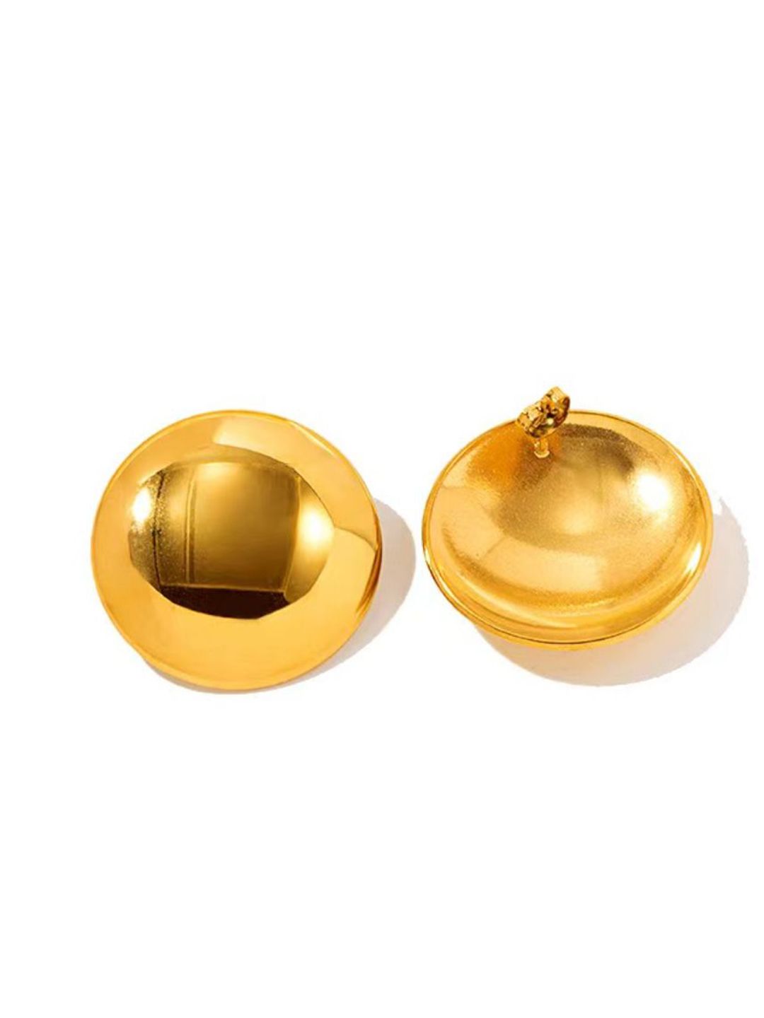 SALTY Sunlit Gold-Plated Contemporary Studs Earrings