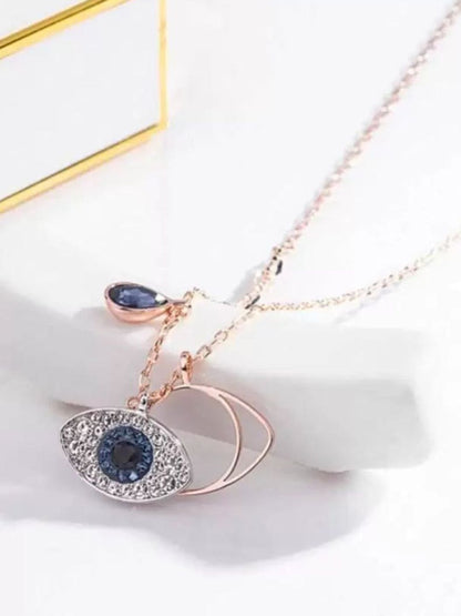 SALTY Sapphire Evil Eye Necklace For Women & Girls