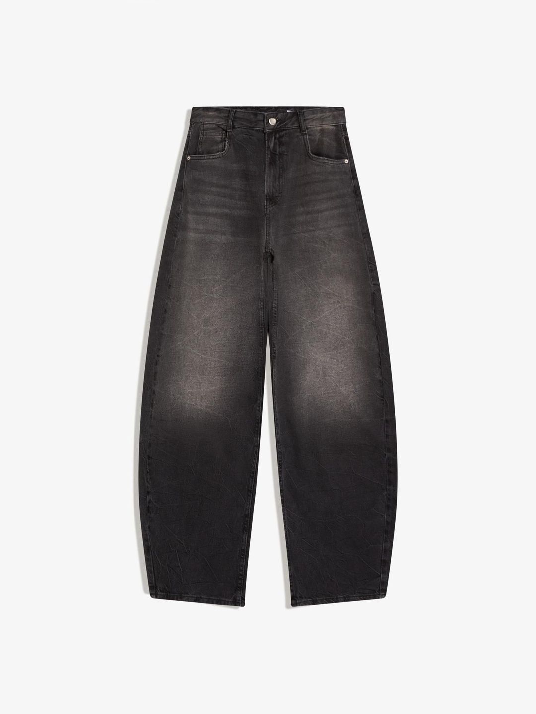 Women High-waist barrel jeans