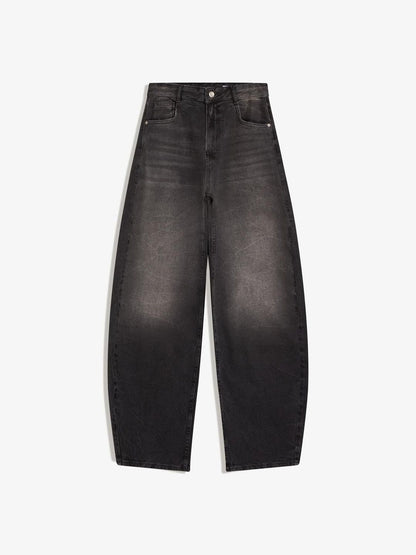 Women High-waist barrel jeans