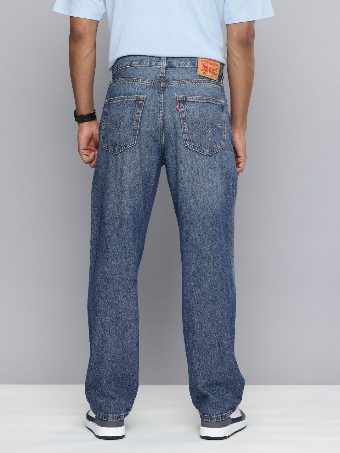 Men 568 Straight Fit Pure Cotton Jeans