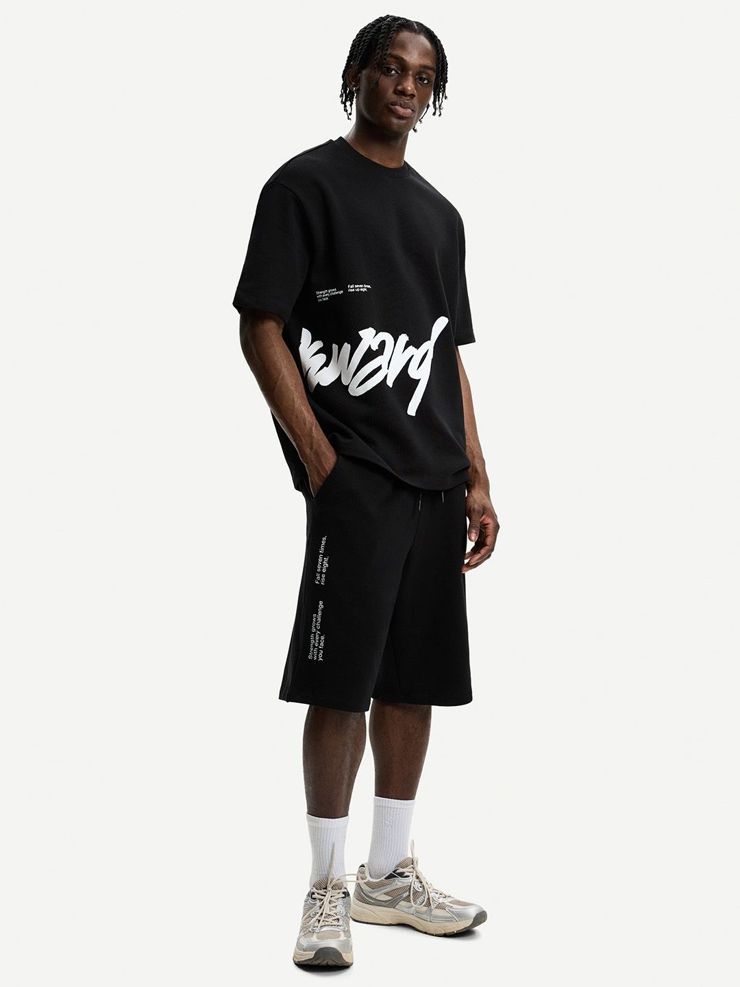 Printed short sleeve plush T-shirt