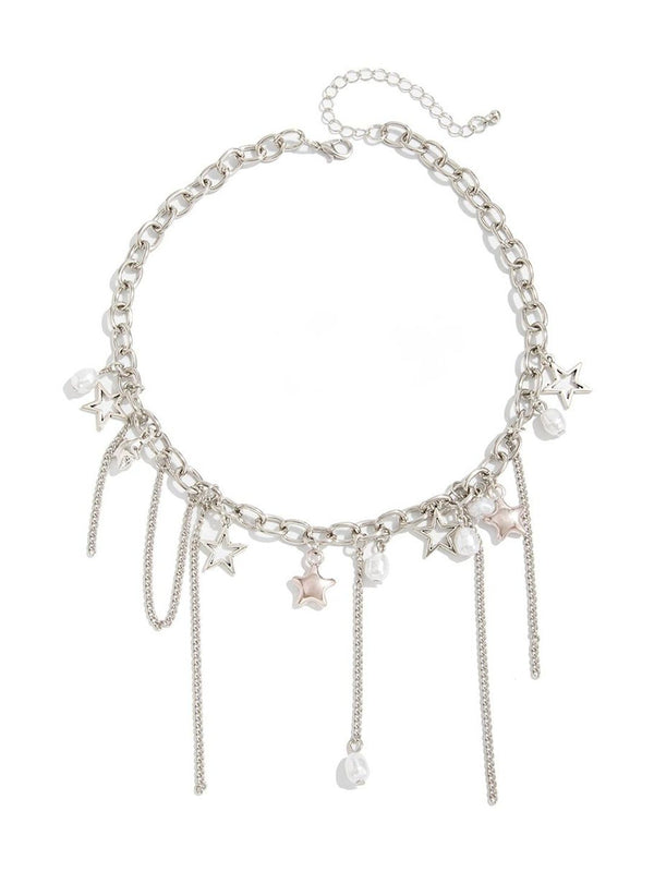 Silver-Plated Enamelled Necklace