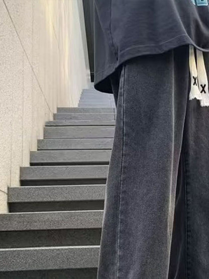 Men Straight Fit Mid-Rise Jeans