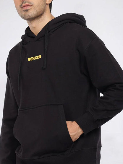 Men Black Signature Oversized Heavyweight Hoodie