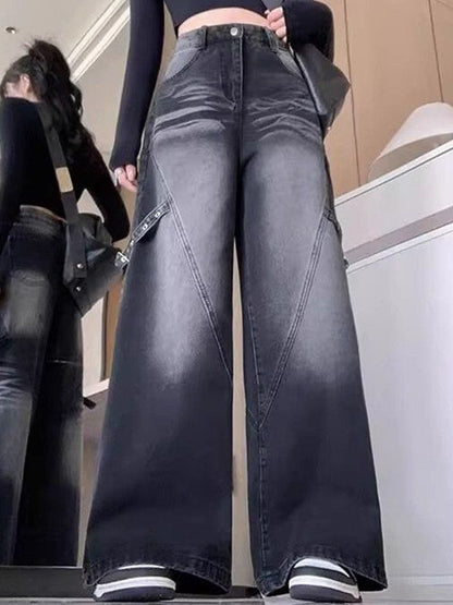 Women Baggy Fit Mid-Rise Light Fade Jeans