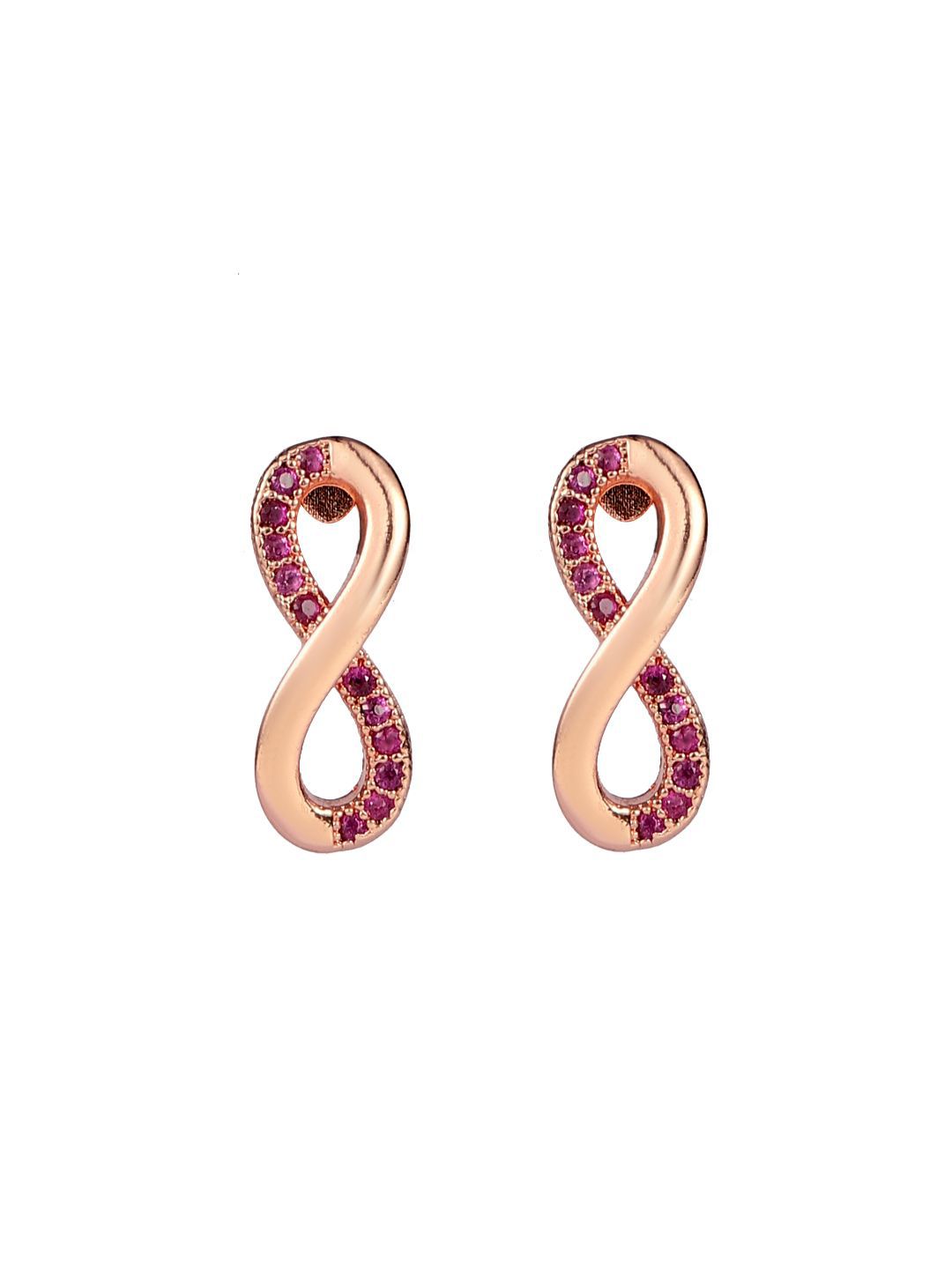 SALTY Valentines Day Limitless Infinity Twist Contemporary Studs