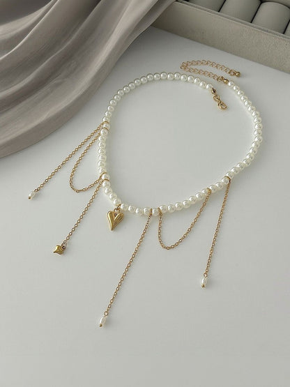 Gold-Plated Enamelled Necklace
