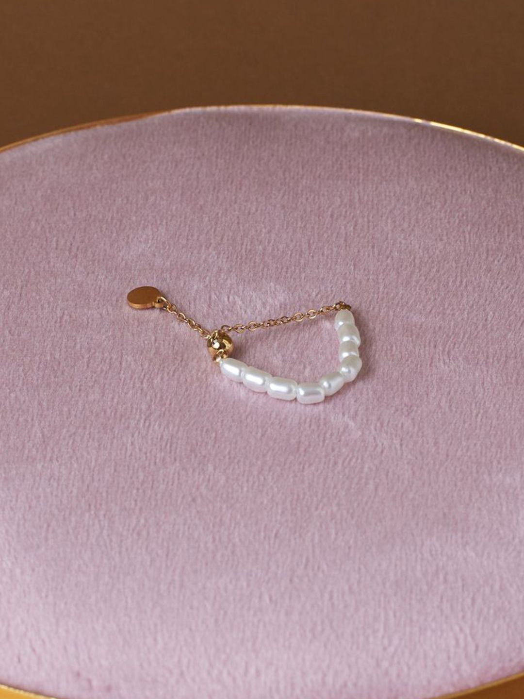 SALTY Set Of 2 Opalescent & Pearlescent Finger Rings