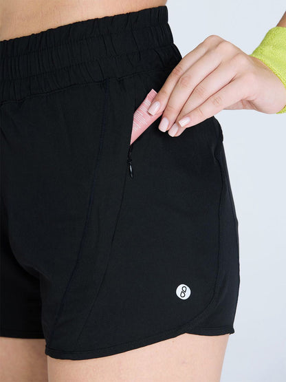 Black Sprint Shorts - Lined