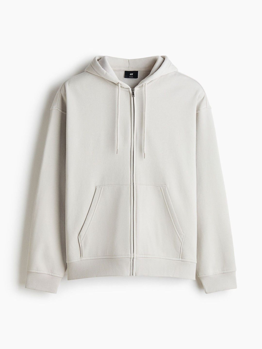 Loose Fit Zip-Through Hoodie