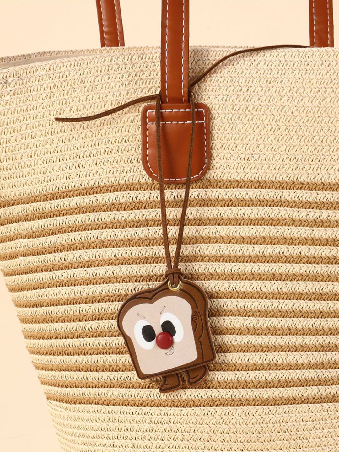 SALTY Leather Toast Bread Handbag & Purse Charm