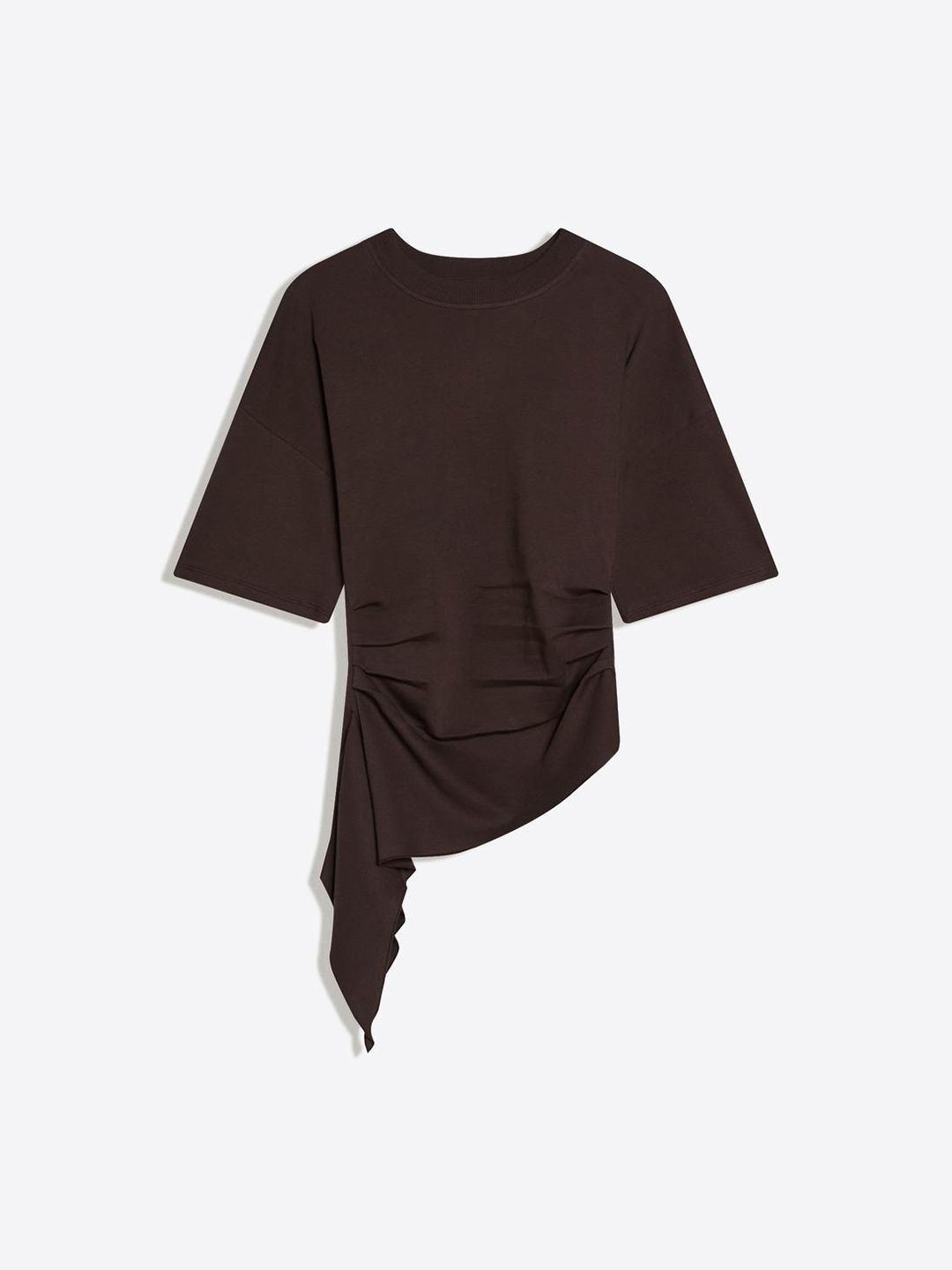Short sleeve ruched T-shirt
