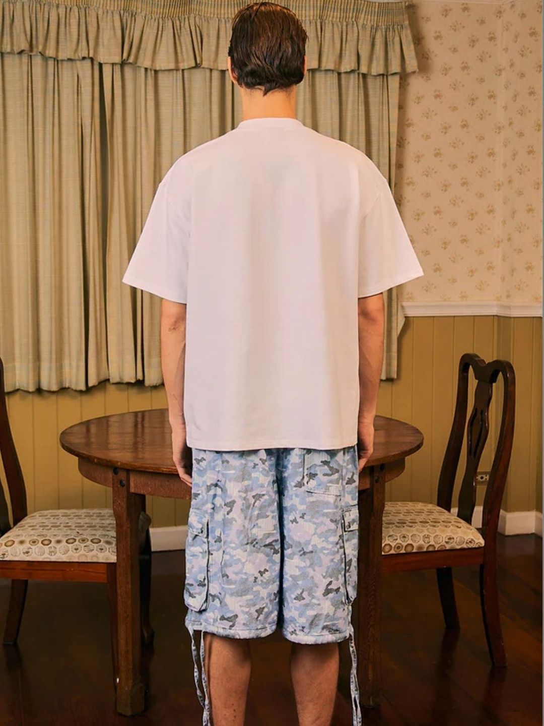 Men's Oversized Typography Printed T-shirt