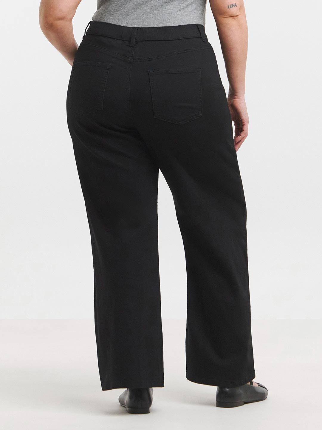 Women Wide Leg High-Rise Stretchable Denim Jeans