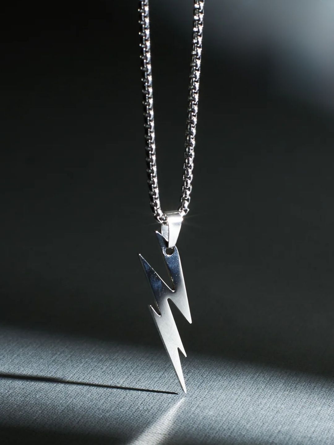 SALTY Pack of 2 Men Silver Voltage Necklace
