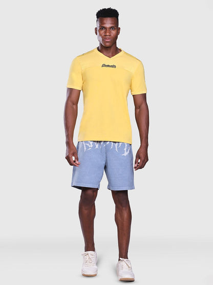 Men Printed V-Neck T-shirt