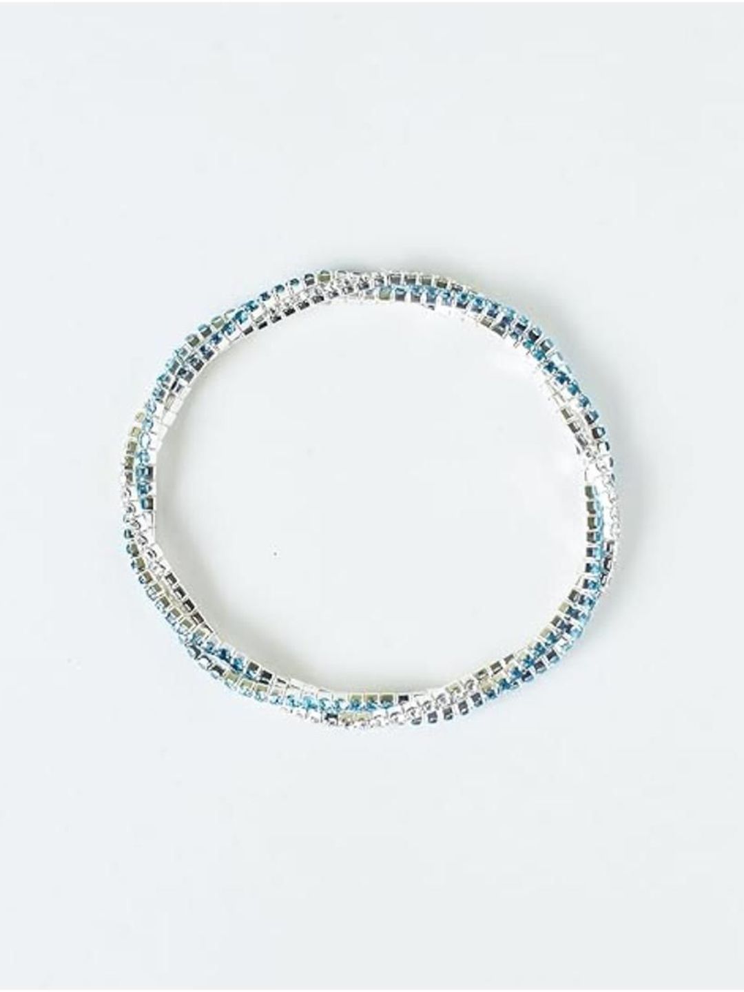 SALTY Women Artificial Stones Studded Oceanic Opal Elasticated Stretchable Bracelet