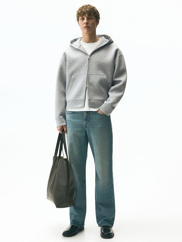 Loose Fit Zip-Through Hoodie