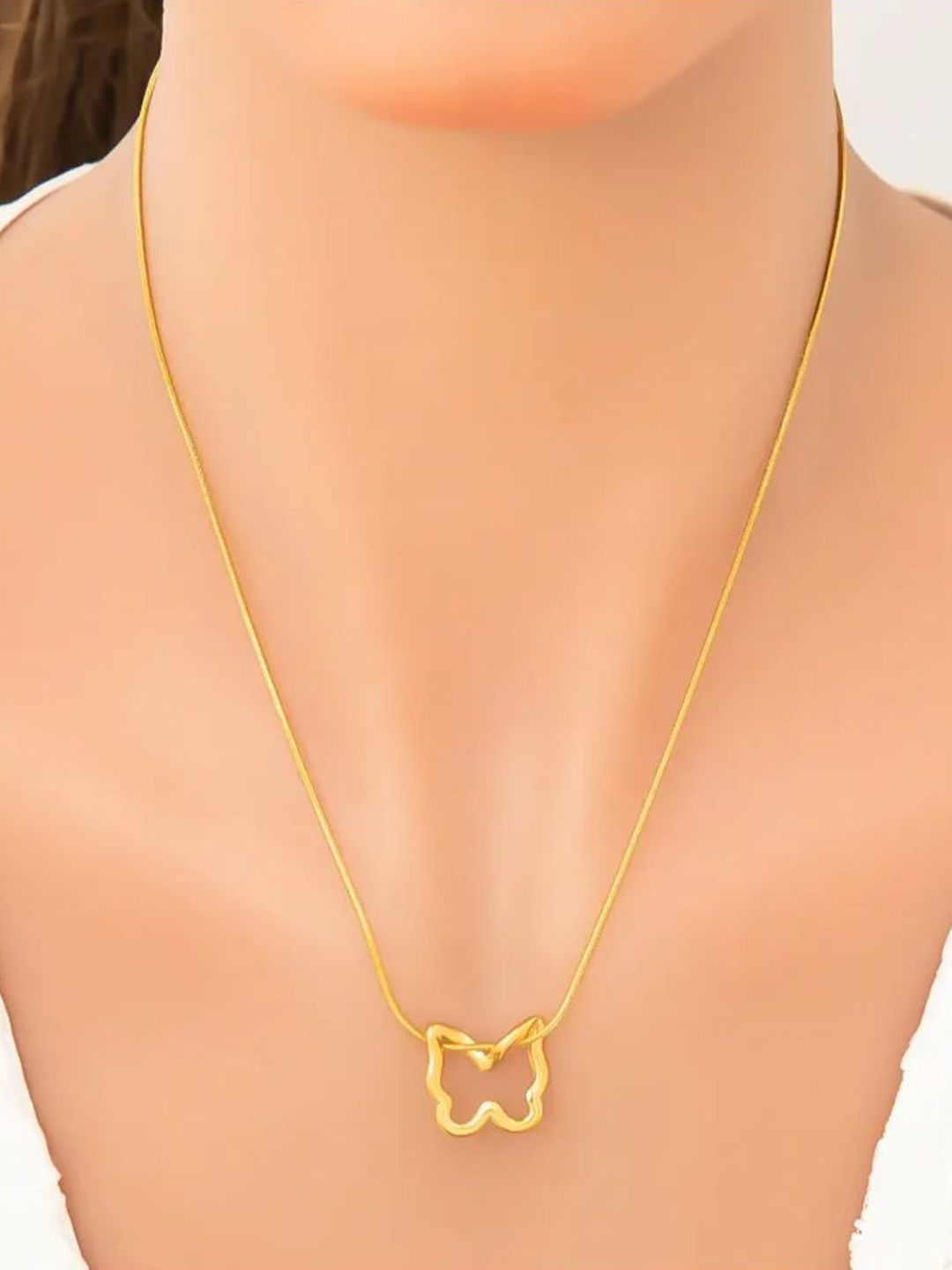 SALTY Papillon Stainless Steel Pendants With Chains
