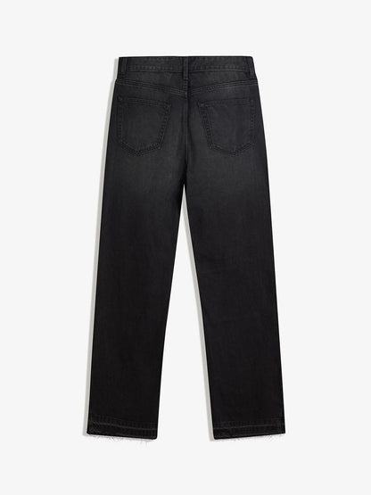 Straight-fit flared jeans