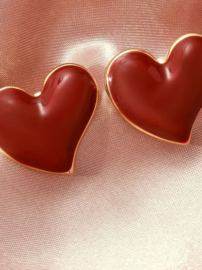 SALTY Pack of 2 Women Heart of Rouge Earrings