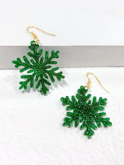 Leaf Shaped Drop Earrings