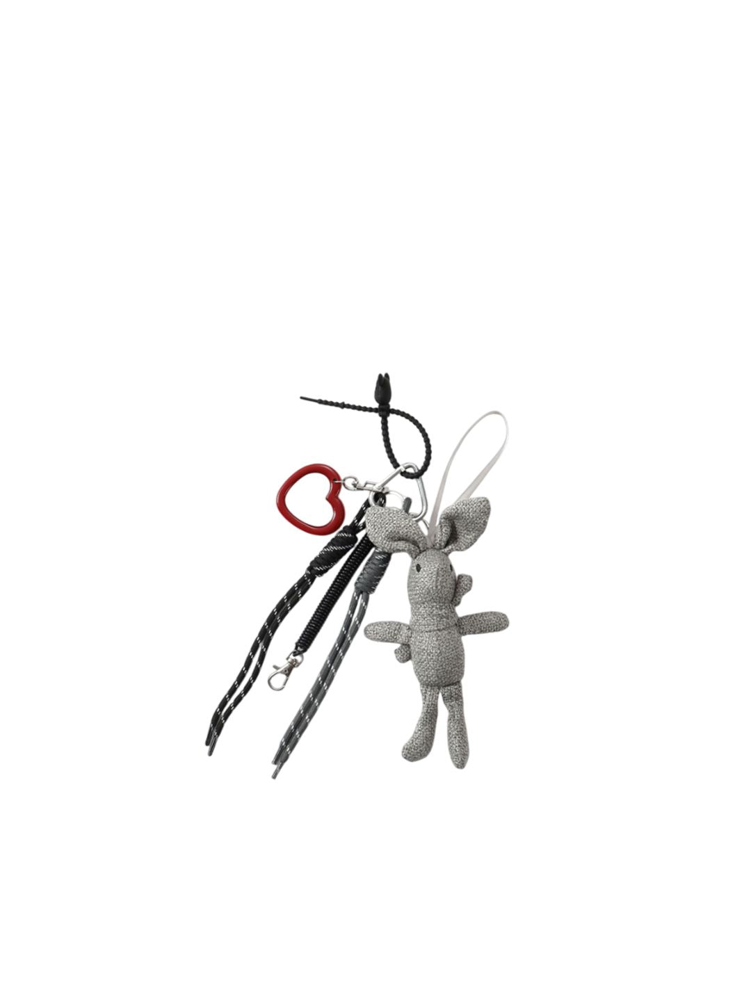 SALTY Croche Bunny & Heart Mirror Bag Charm