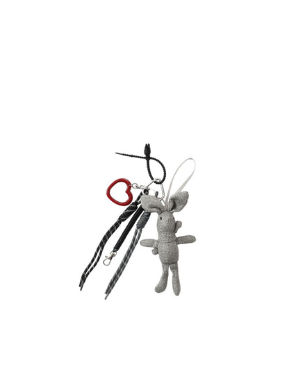 SALTY Croche Bunny & Heart Mirror Bag Charm