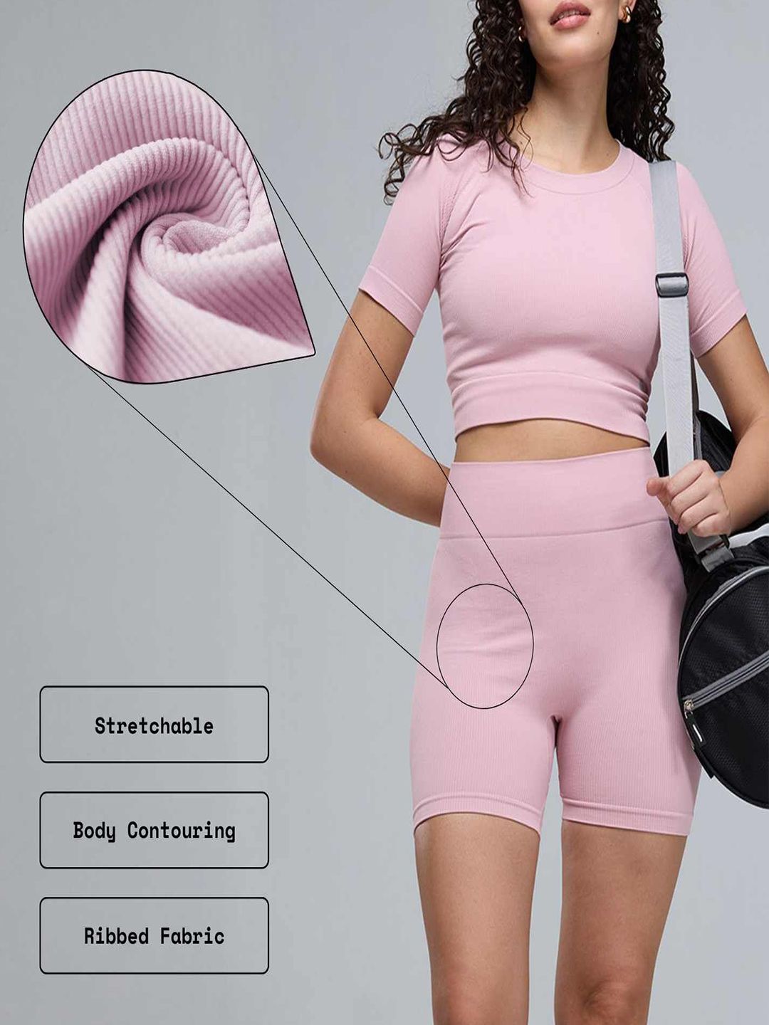 Pink Pulse Biker Shorts