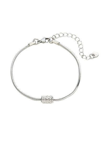 Men Silver-Plated Armlet Bracelet