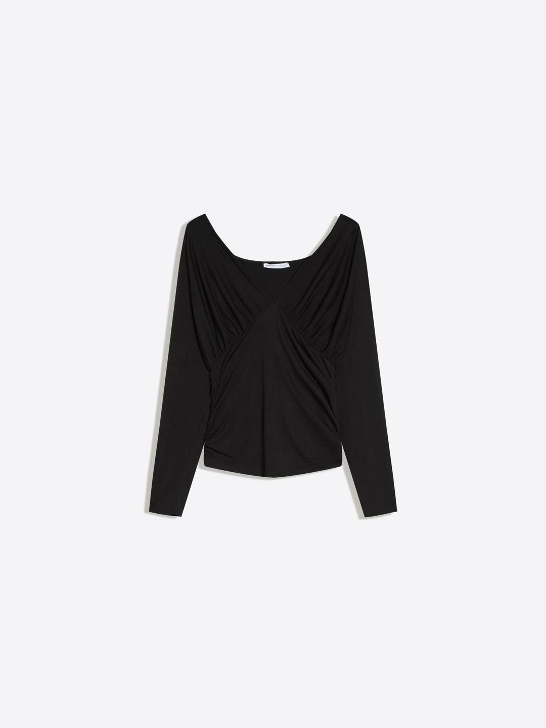 Long sleeve ruched T-shirt