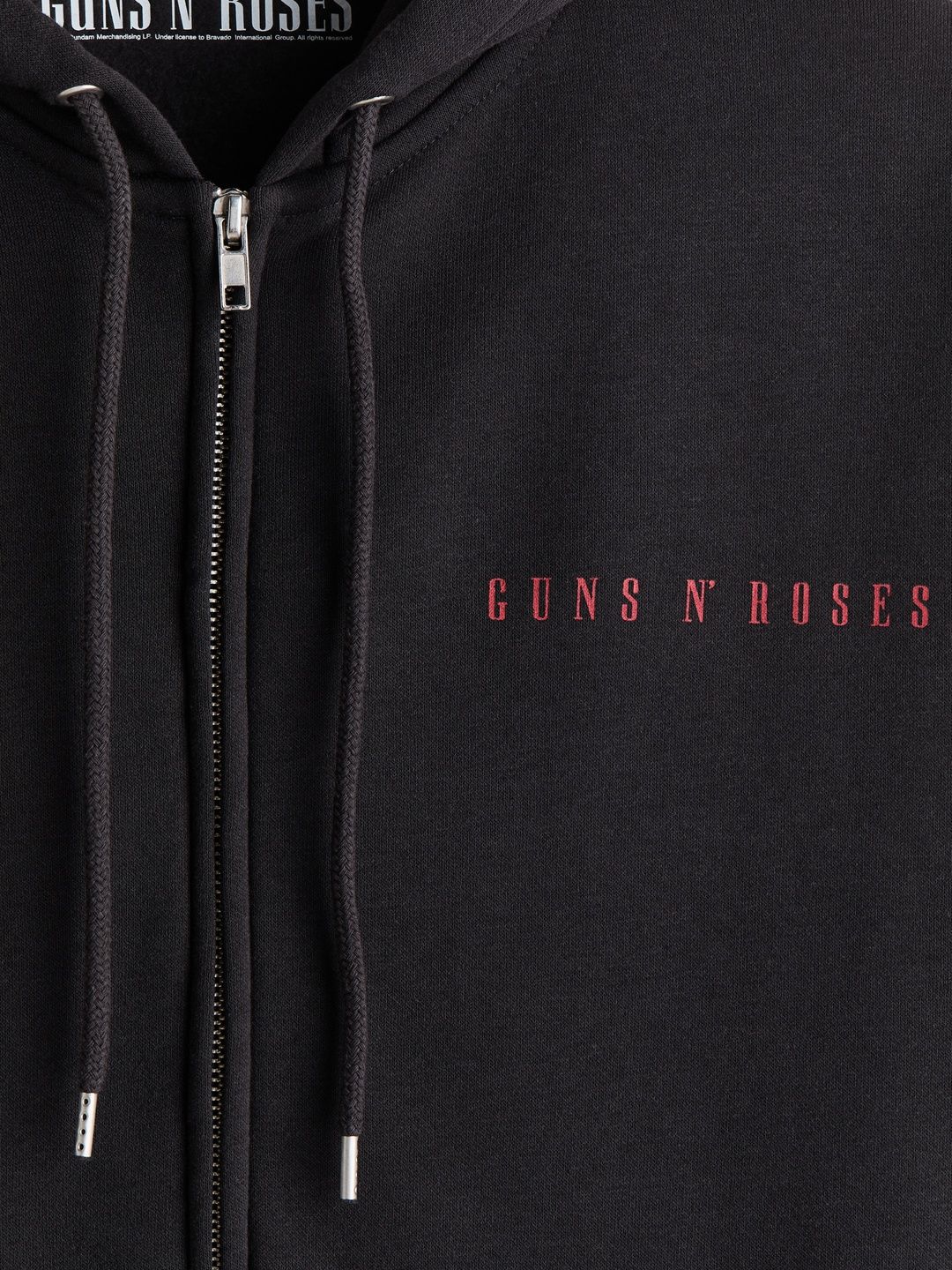 Loose Fit Printed Zip-through Hoodie