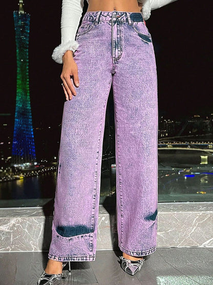 Women Straight Fit Highly Distressed Jeans