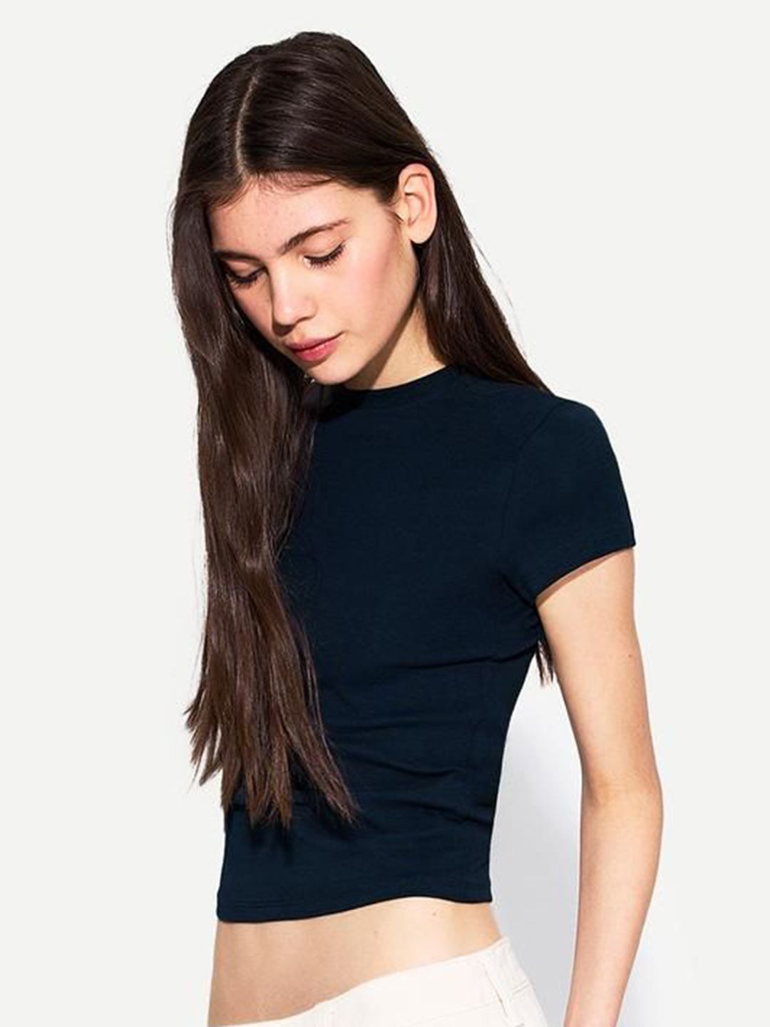 Short sleeve crew neck T-shirt