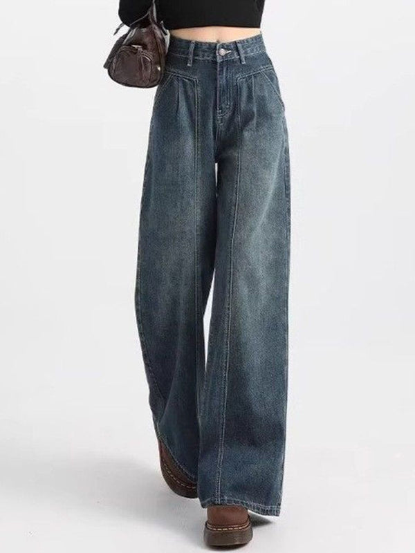 Women Straight Fit Mid-Rise Dark Fade Jeans
