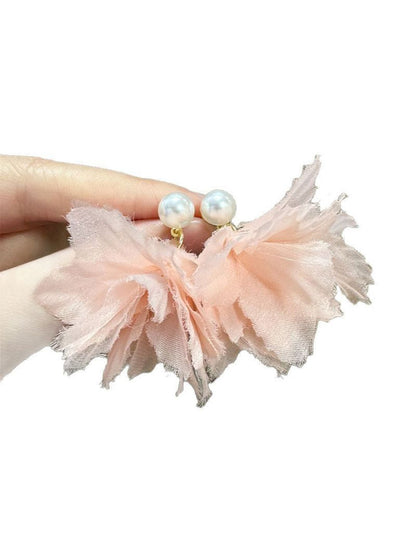 Pearls Beaded Contemporary Drop Earrings
