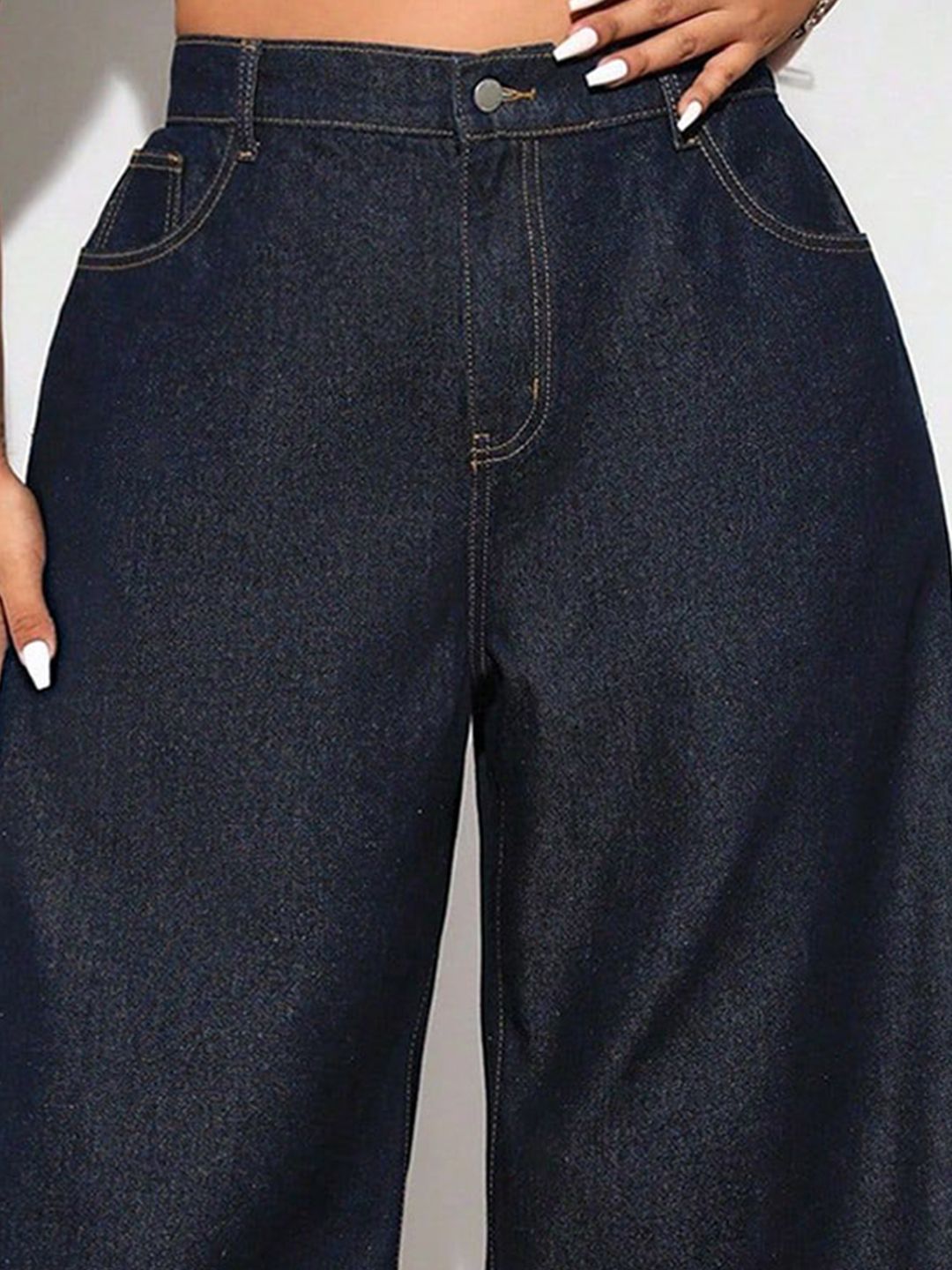Women Wide Leg High-Rise Stretchable Jeans