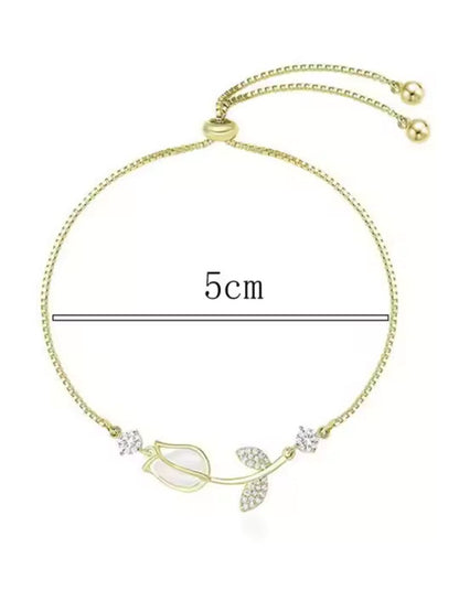 SALTY Women Stainless Steel Stone Studded Wraparound Bracelet