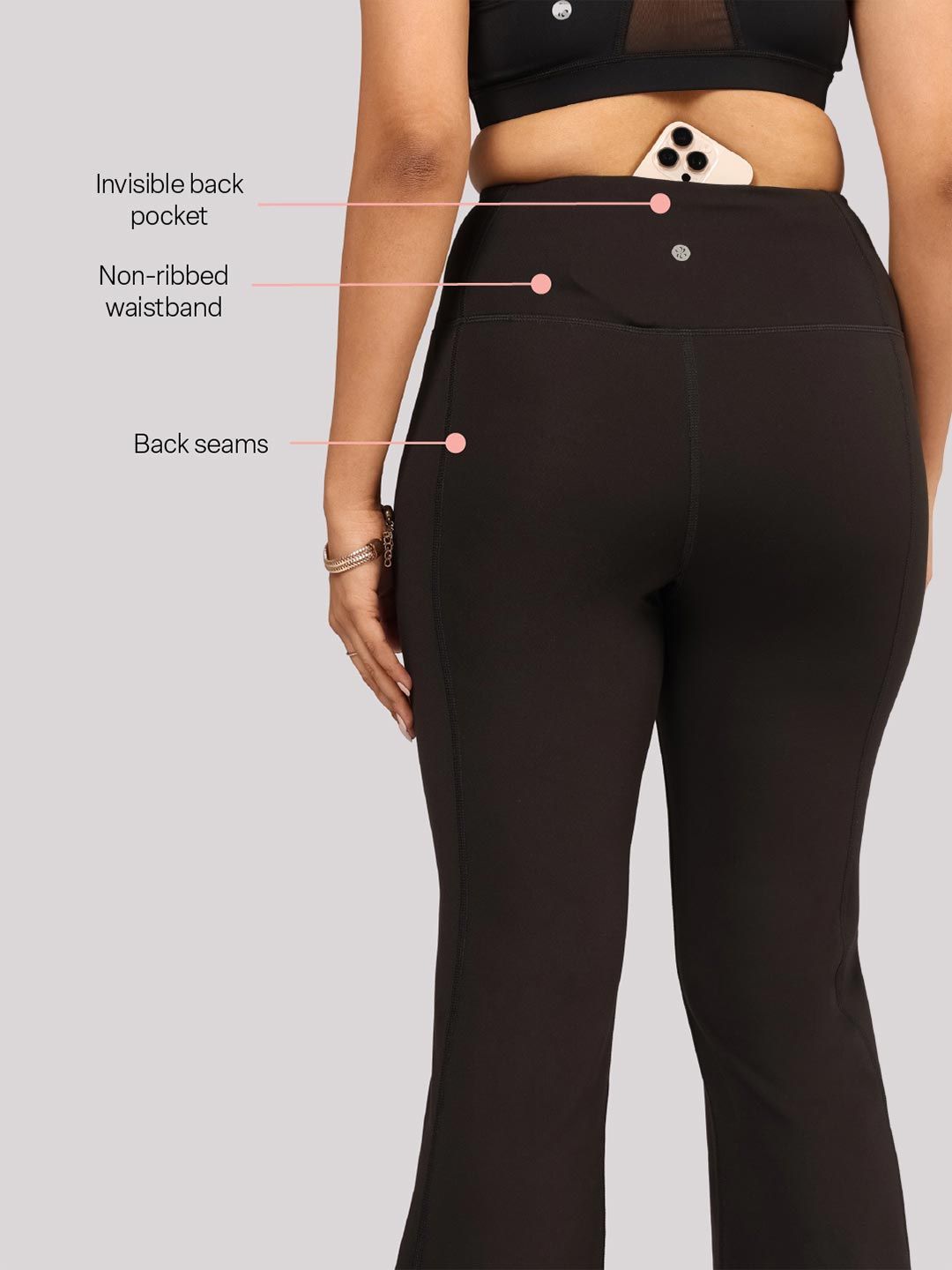 Women Flared High-Rise Trousers