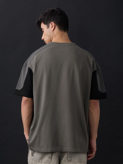 Men Oversized Deadpool Grey Tshirts