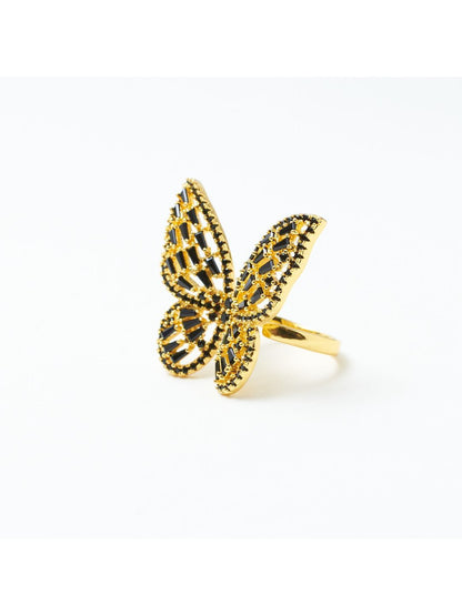 SALTY Serene Butterfly Bliss Stylish Adjustable Finger Ring