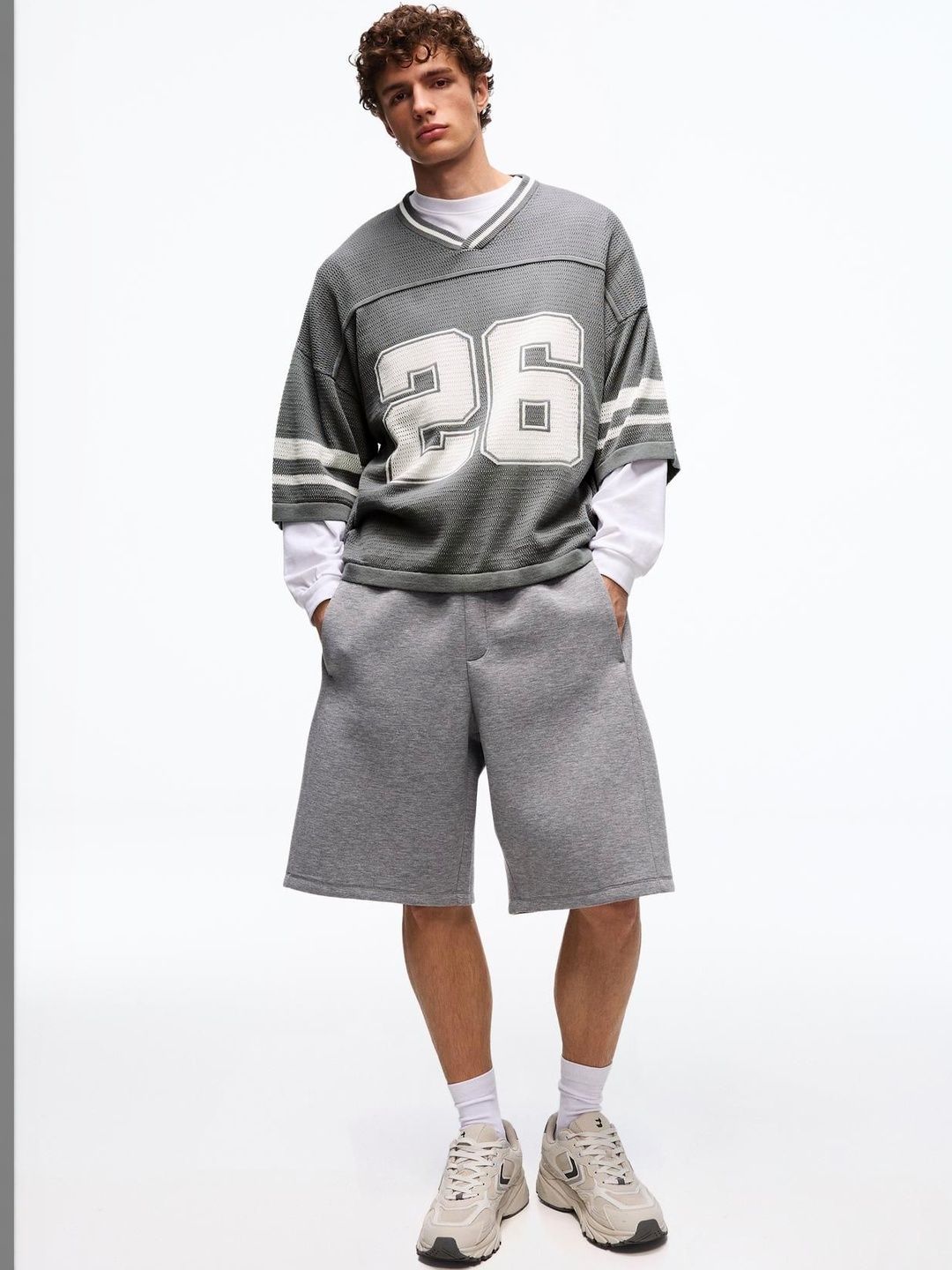 Short sleeve sport print T-shirt