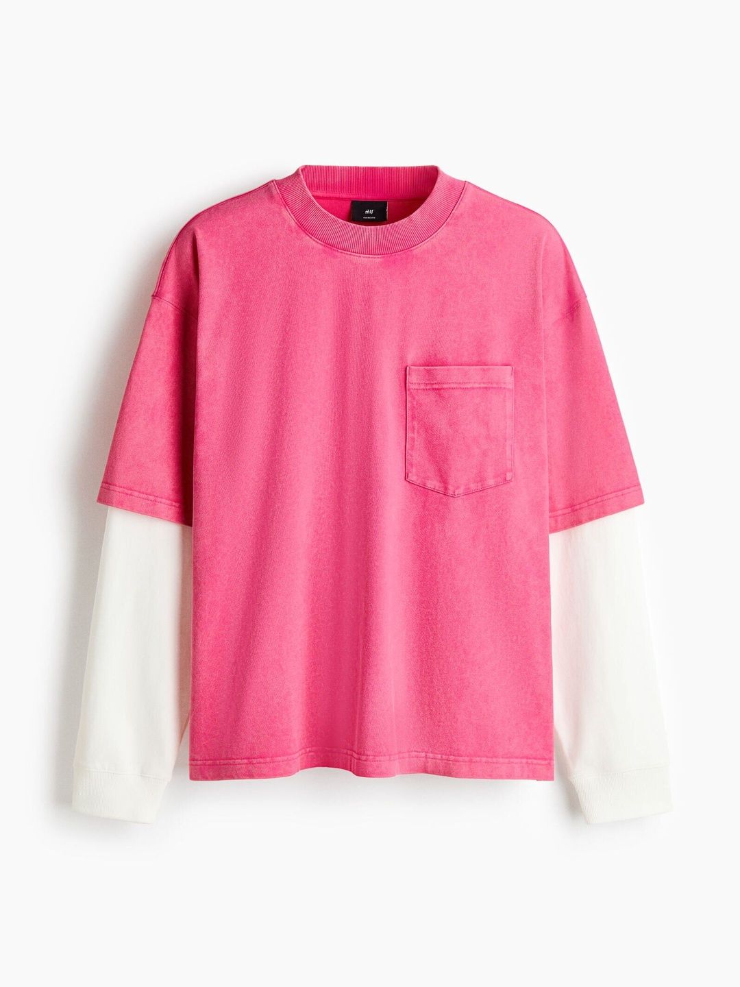 Men Oversized Fit Layered Cotton Top