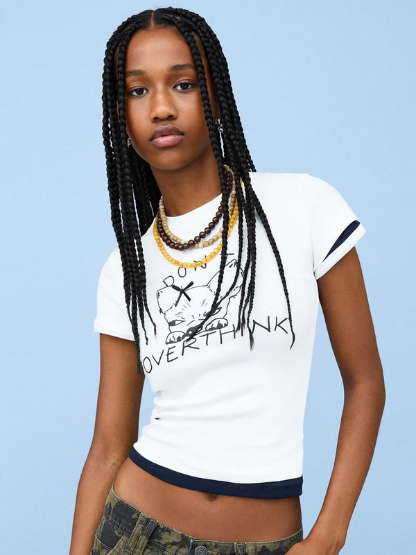 Short sleeve T-shirt with print