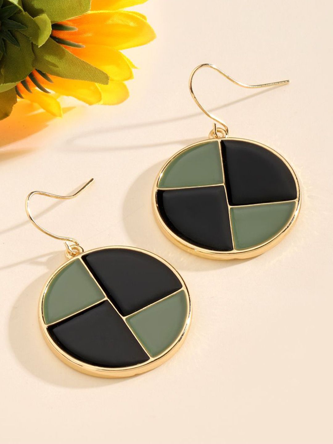 SALTY Affluent Luxury Circular Drop Earrings