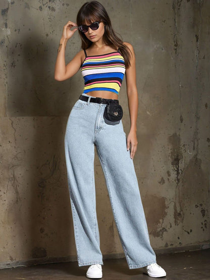 Women Jean Straight Fit High-Rise Stretchable Jeans