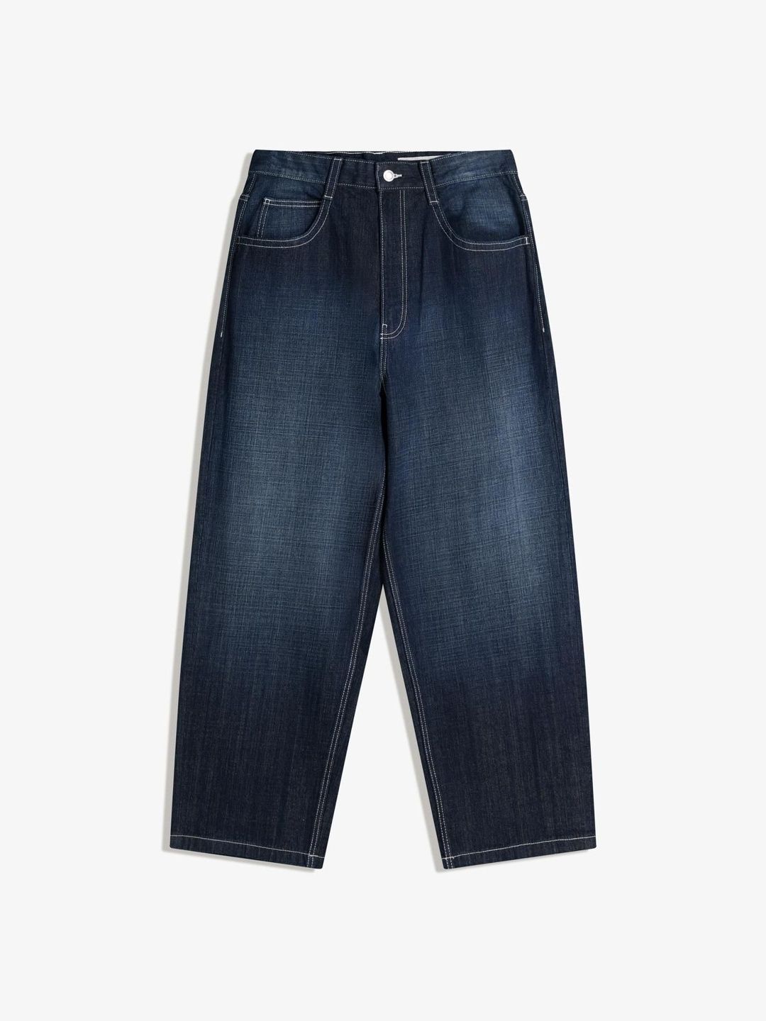 Men Super baggy studded patch jeans