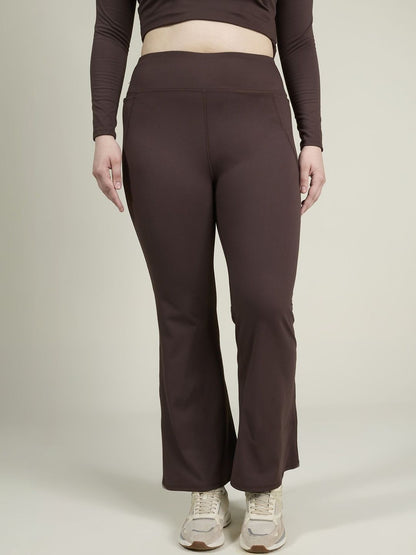 Brown Tall Sculpt Bootcut Leggings